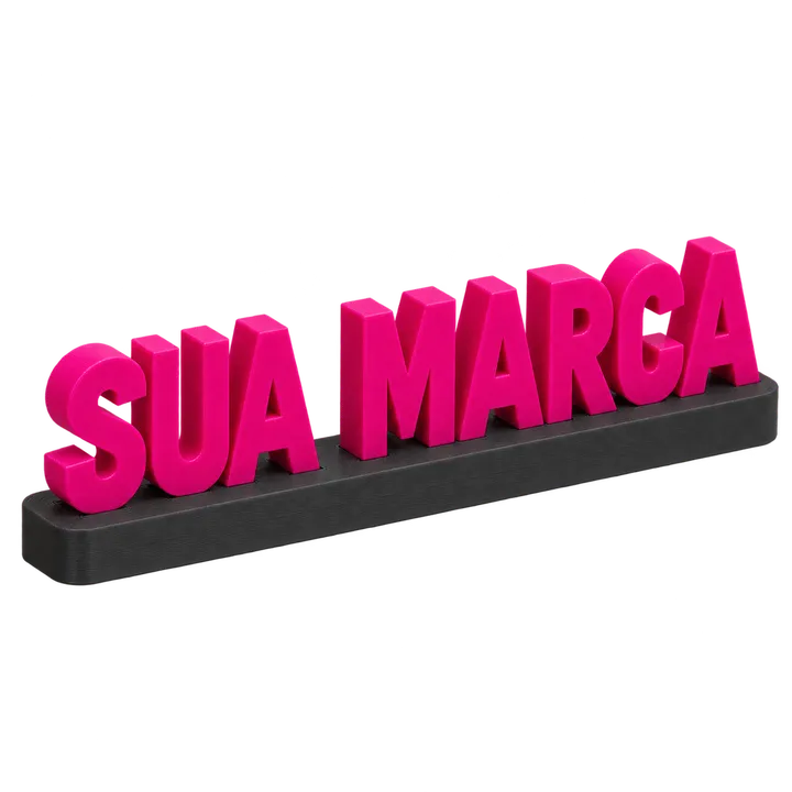 Logo 3D para recepção em impressão 3D (imagem ilustrativa)